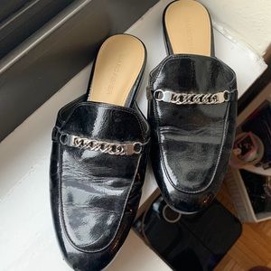 MARC FISHER BLACK MULES